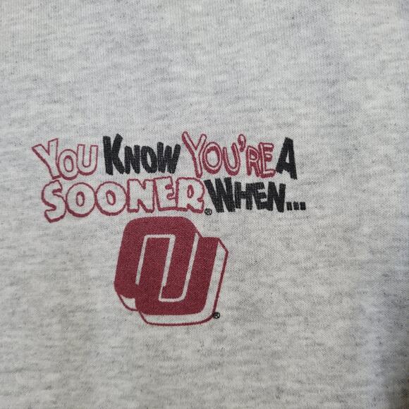 Vintage Oklahoma Sooners Sweatshirt Womens Large 22x22 Boxy - Picture 16 of 16